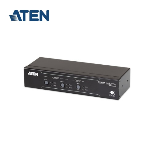 ATEN 에이텐 VM0202HB-AT-K 4X4 4K HDMI 비디오 매트릭스 스위치